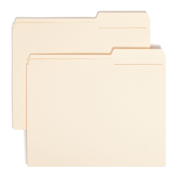 Standard File Folders, 2/5-Cut Right Tab - Manila / Legal / 100