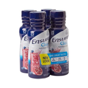 Ensure Active Blueberry Pomegranate Oral Supplement, 10 oz Bottle by Abbott Nutrition - Pack of 4