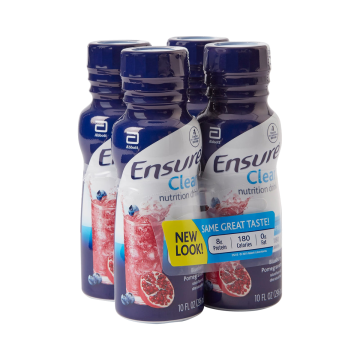 Ensure Active Blueberry Pomegranate Oral Supplement, 10 oz Bottle by Abbott Nutrition - Pack of 4
