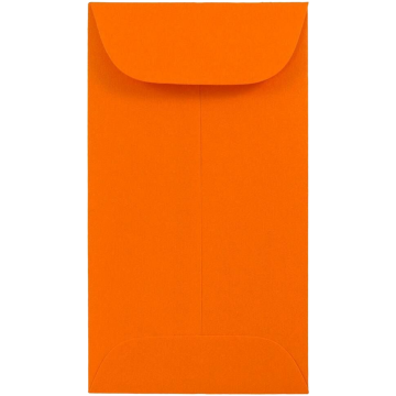 #6 Coin Envelopes (3 3/8 x 6) - Mandarin Orange 32lb
