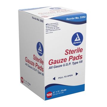 Gauze Sponge 12-Ply Sterile - 2 Inch x 2 Inch