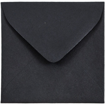 3 1/8 x 3 1/8 Square Envelopes - Black Linen 32lb