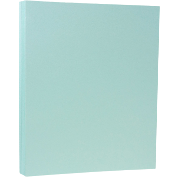 8 1/2 x 11 Cardstock - Seafoam Aqua Blue 100lb