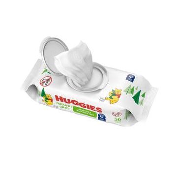 Baby Wipe Huggies Natural Care Soft Pack Aloe / Vitamin E Unscented - Package (56 Each)