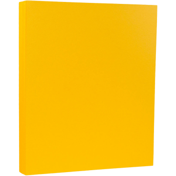 8 1/2 x 11 Cardstock - Sunflower Yellow 100lb