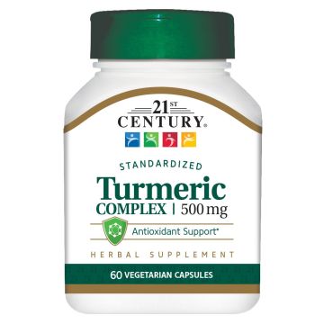 21ST CENTURY Supplements & Health - Turmeric Complex 500mg, 60 Capsules