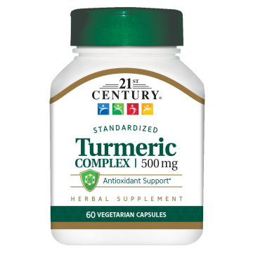 21ST CENTURY Supplements & Health - Turmeric Complex 500mg, 60 Capsules