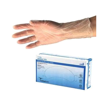 InstaGard Synthetic Vinyl Examination Gloves Large by Cardinal Health - Box of 150