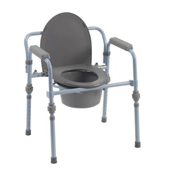 Steel Folding Frame Commode