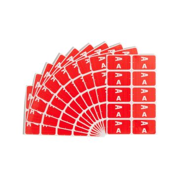 AlphaZ ACCS Color Coded Alphabetic Labels - Sheets - A / 100