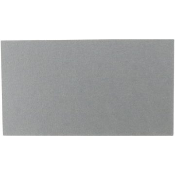 2 x 3 1/2 Blank Note Cards - Silver Metallic 100lb