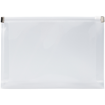 5 1/4 x 8 x 1 1/4 Booklet Plastic Envelopes with Zip Closure - Clear