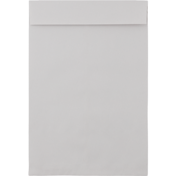 12 1/2 x 18 1/2 Open End Envelopes w/Peel & Seal - Gray Kraft 28lb
