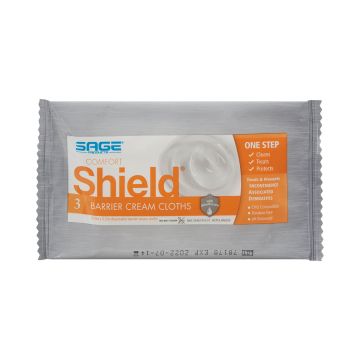 Comfort Shield Barrier Cream Cloths by Sage Product - Package of 3
