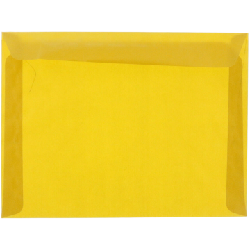 9 x 12 Booklet Envelopes - Gold Translucent 30lb
