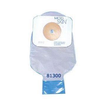 One-piece Drainable pouch Cut to fit MicroSkin, 1-1/2, 11" Stoma opening - Box of 10
