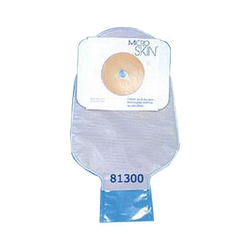 One-piece Drainable pouch Cut to fit MicroSkin, 1-1/2, 11" Stoma opening - Box of 10