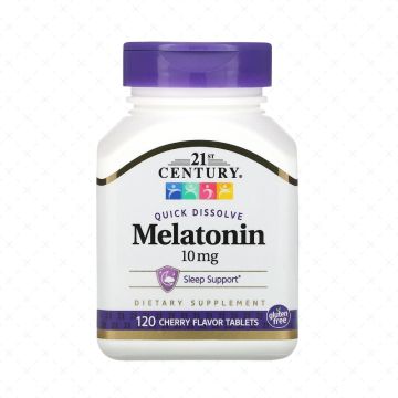 21ST CENTURY Sleep Treatment - Melatonin 10mg, 120 Quick Dissolve Tablets