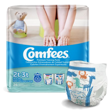 Attends Comfees Boy Training Pants - 2T to 3T / Female / Package (26 Each)
