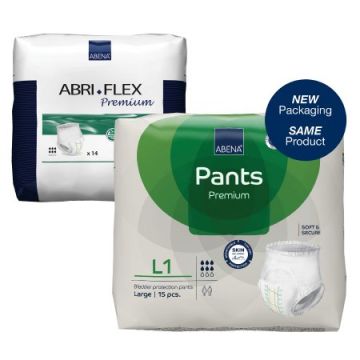 Abri-Flex Absorbent Underwears Premium Pull On by Abena North - X-Small 17-1/2 to 27-1/2 Inch Waist / Hip / Bag of 24