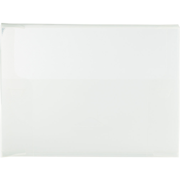 10 x 13 1/2 x 1 3/4 Plastic Portfolios with Tuck Flap - Clear Grid