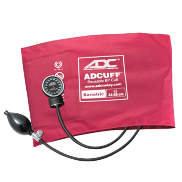 Aneroid Sphygmomanometer Unit Bariatric Diagnostix™720 Series Bariatric Cuff Nylon Cuff 44 - 66 cm Pocket Aneroid