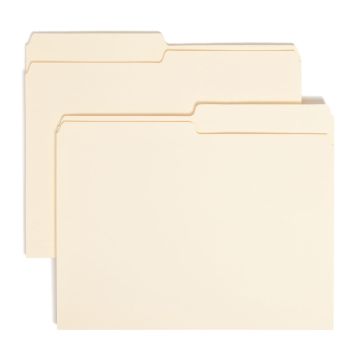 Standard File Folders, 1/2-Cut Tab - Manila / Legal / 100