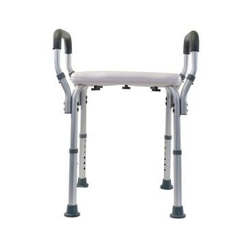 Essential Medical Deluxe Molded Shower Bench, 300 lb Capacity - Without Back