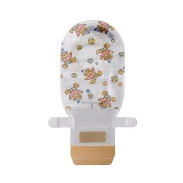 Coloplast Assura® AC Easiflex® Two-Piece Pediatric Drainable Pouch, Filter, 5-1/2" L, Integrated Closure, Transparent 3/4" Flange
