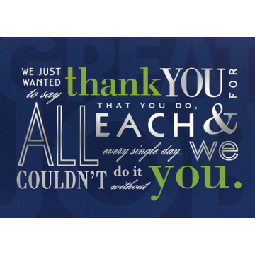Inspirational Thank You Card Set - 25 Pack