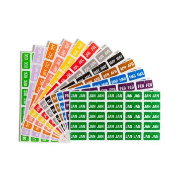 ETS Color-Coded Month and Year Labels - Sheets