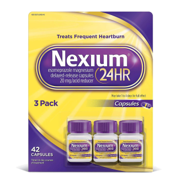 NEXIUM Acid Reducer - Esomeprazole 20mg, 14 Capsules (Pack of 3)