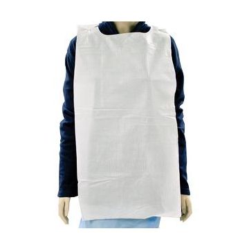 Lap Bib Slipover Disposable Poly / Tissue