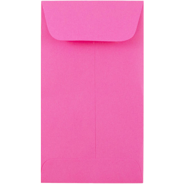 32lb #5 1/2 Coin Envelopes (3 1/8 x 5 1/2) - Fuchsia Pink Magenta