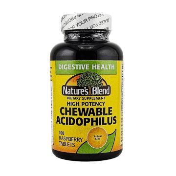 Acidophilus 100 Chewable Tablets by Natures Blend