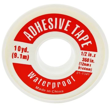 Adhesive Medical Tape 1/2" x 10 Yards, Waterproof by Leader