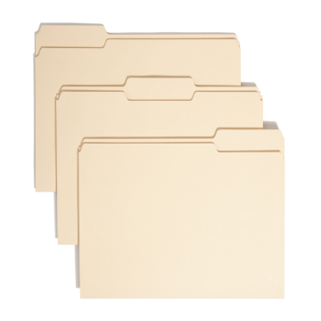 100% Recycled File Folders - Manila / Legal / 100