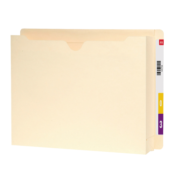 Expanding End Tab File Jackets, Straight-Cut Tab, 2 inch Expansion