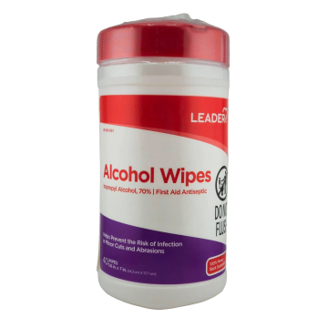 Alcohol Wipes 40 count by Leader
