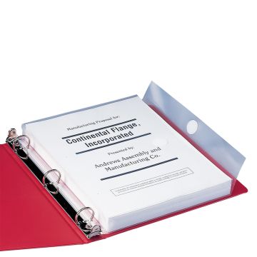 Three-Ring Poly Envelope, 1-1/4 Inch Expansion, Flap with Hook and Loop Closure