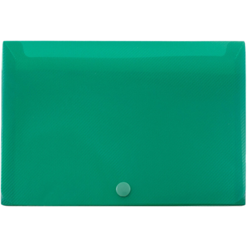 6 1/8 x 4 1/2 x 1 Plastic Snap Case Portfolios - Green