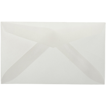 #63 2Pay Envelopes (2 1/2 x 4 1/4) - Clear Translucent 28lb