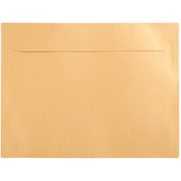 9 x 12 Booklet Envelopes - Gold Metallic 32lb