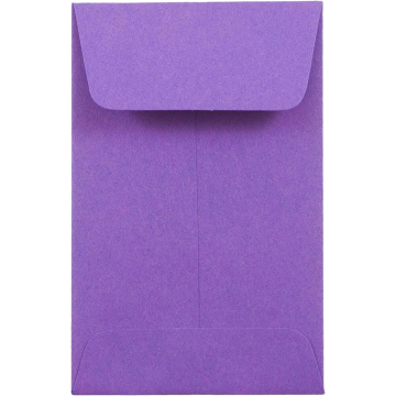 #1 Coin Envelopes (2 1/4 x 3 1/2) - Violet Grape Purple 28lb