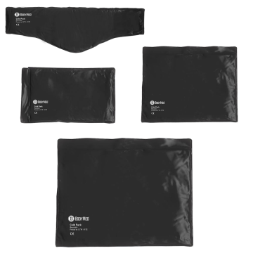 BodyMed Heavy Duty Black Urethane Cold Packs - 21 inch x 13 inch - Oversized