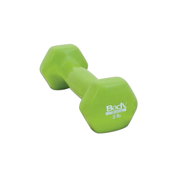 Body Sport Vinyl Dumbbell, 2 Lbs
