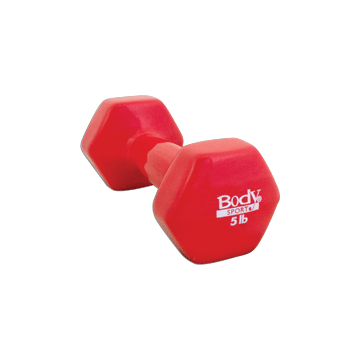 Body Sport Vinyl Dumbbell, 5 Lbs