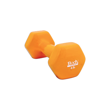 Body Sport Vinyl Dumbbell, 6 Lbs