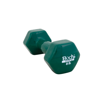 Body Sport Vinyl Dumbbell, 8 Lbs