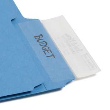 Seal and View Clear Label Protectors - Clear / 8" x 1-11/16" / 100